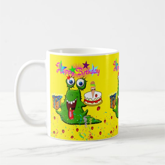 Joyeux Monster de Mug Anniversaire (Gauche)
