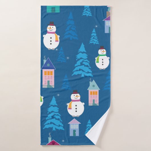 Joyeux Motif de Noël (Serviette de bain)