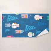 Joyeux Motif de Noël (Serviette de bain)