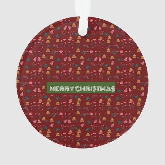 Joyeux Motif de Noël Élégant (dos)