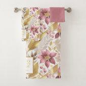 Joyeux Motif de Noël rose or #21 ID1009 (En situation)