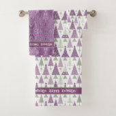 Joyeux Motif de Noël vert violet #25 ID1009 (En situation)