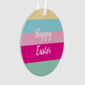 Joyeux Motif Jeu d'oreiller couleur de Pâques (devant)