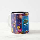 Joyeux Mug de fête du Nouvel An - Midnight Countdo (Devant gauche)
