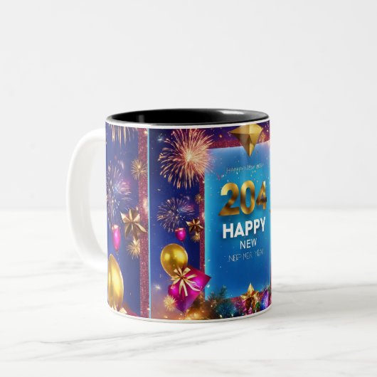 Joyeux Mug de fête du Nouvel An - Midnight Countdo (Devant gauche)
