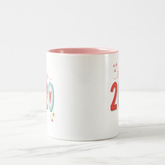 Joyeux Mug du Nouvel An 2020 (Centre)