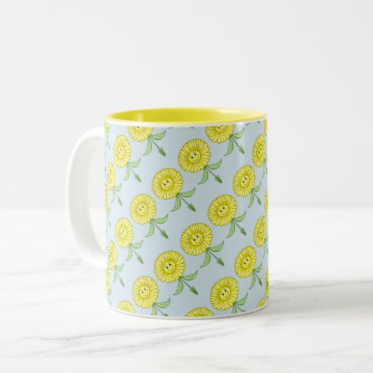 Joyeux Mug Fleurs (Devant gauche)