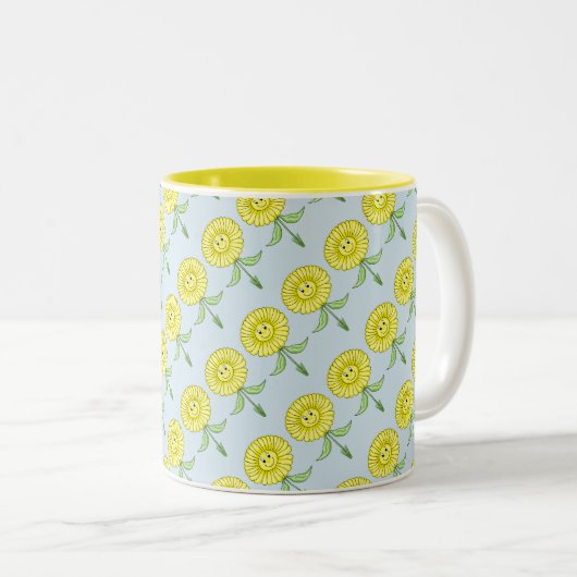 Joyeux Mug Fleurs (Devant droit)