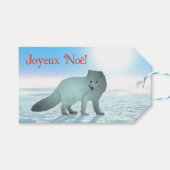 Joyeux Noё l - Arctic Fox Cadeaulabel (Voorkant (Horizontaal))