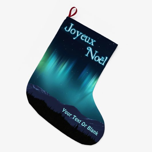 Joyeux Noё l - Aurora Borealis Grote Kerstsok (Voorkant (Hangend))