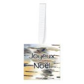 Joyeux Noё l - Birchbark Kubus Ornament (Voorkant)