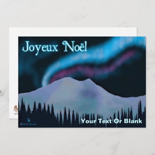 Joyeux Noё l - Blue Aurora (Voorkant / Achterkant)