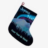Joyeux Noё l - Blue Aurora Grote Kerstsok (Voorkant (Hangend))