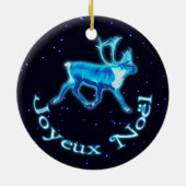 Joyeux Noё l - Blue Cariou (rendier) Keramisch Ornament (Achterkant)