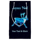 Joyeux Noё l - Blue Cariou (rendier) Klein Cadeauzakje (Voorkant)