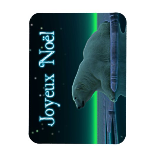 Joyeux Noё l - Ice Edge Polar Beer Magneet (Verticaal)