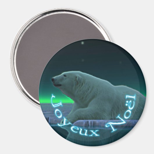 Joyeux Noё l - Ice Edge Polar Beer Magneet (Voorkant / Achterkant)