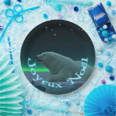 Joyeux Noё l - Ice Edge Polar Beer Papieren Bordje (Feest)