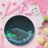 Joyeux Noё l - Ice Edge Polar Beer Papieren Bordje (Feest)