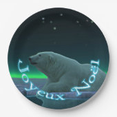 Joyeux Noё l - Ice Edge Polar Beer Papieren Bordje (Voorkant)