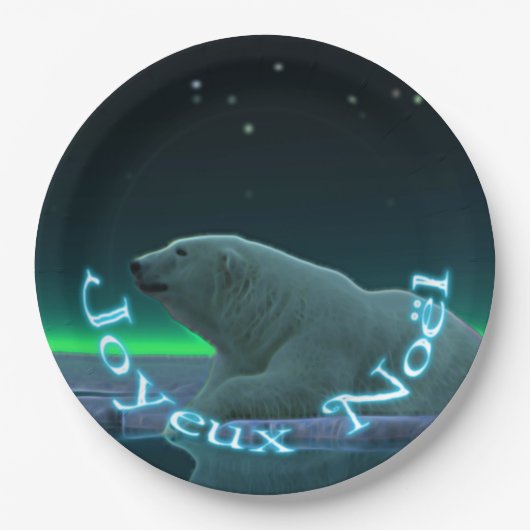 Joyeux Noё l - Ice Edge Polar Beer Papieren Bordje (Voorkant)