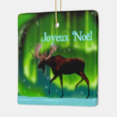 Joyeux Noё l - Northern Lights Moose Keramisch Ornament (Links)