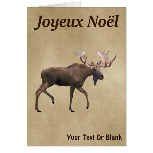 Joyeux Noё l - Oie rousse sur vieux papier (Devant)