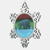 Joyeux Noё l - Polar Lights Polar Beer Tin Sneeuwvlok Ornament (Rechts)