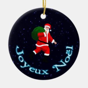 Joyeux Noё l - Santa Claus Keramisch Ornament