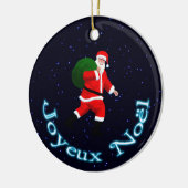 Joyeux Noё l - Santa Claus Keramisch Ornament (Links)
