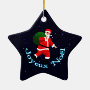 Joyeux Noё l - Santa Claus Keramisch Ornament