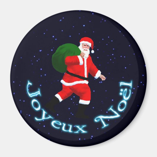 Joyeux Noё l - Santa Claus Magneet (Voorkant)
