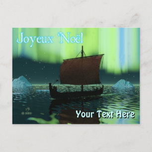 Joyeux Noё l - Viking Ship Briefkaart