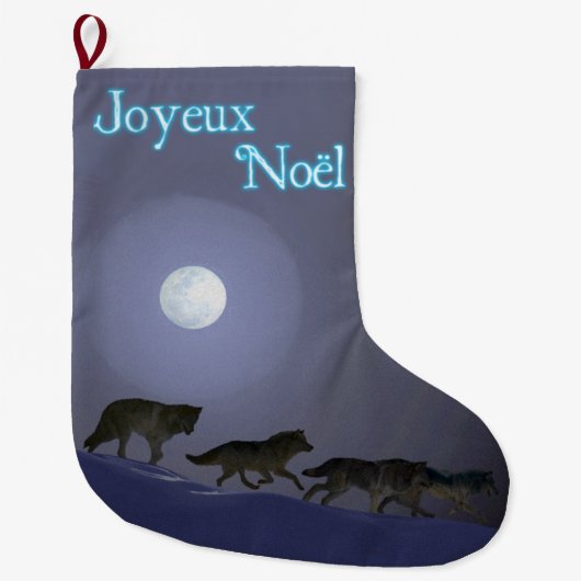 Joyeux Noёl - Wolf Pack Grote Kerstsok (Voorkant)