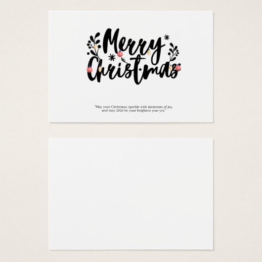 joyeux noël (Devant & derrière)