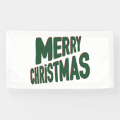 Joyeux Noël 1.6x3 Bannière en vinyle (Horizontal)