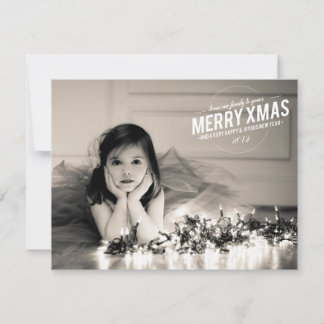 Joyeux Noël 2013 Carte photo plat