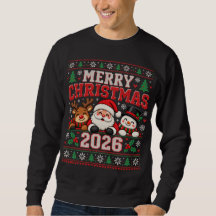 Joyeux Noël 2026 Sweatshirt Ugly Christmas | S