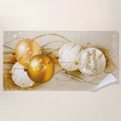 Joyeux Noël 23 serviettes de plage (Devant)