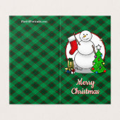 Joyeux Noël 2 Arbre Stocker Snowman (Outside Unfolded)