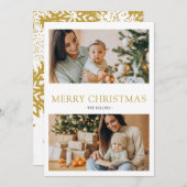 Joyeux Noël 2 photo Carte de vacances (Devant / Derrière)