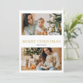 Joyeux Noël 2 photo Carte de vacances (Debout devant)