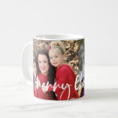 Joyeux Noël 2 Photo Holiday Mug (Devant gauche)