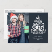 Joyeux Noël 2 photos Carte postale de vacances (Devant / Derrière)