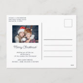 Joyeux Noël 2 photos Carte postale de vacances (Dos)