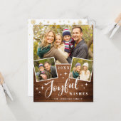 Joyeux Noël 3 PHOTO Carte de voeux de Noël (Devant/Arrière en situation)