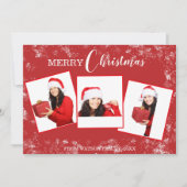 Joyeux Noël 3 Photo Collage Carte de vacances (Devant)