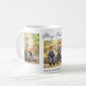 Joyeux Noël 3 Photo Collage Famille Café Mug (Devant gauche)