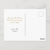 Joyeux Noël 3 Photos Collage Carte postale (Dos)