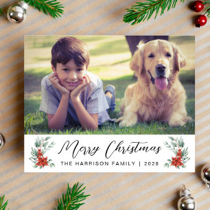 Joyeux Noël 4 Photo Budget Carte de vacances